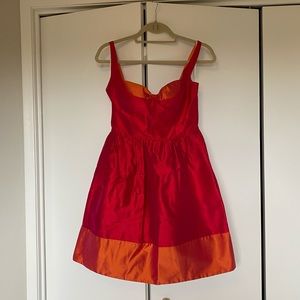 Colorful taffeta dress
